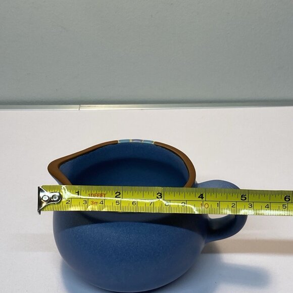 Vintage Dansk Intl Mesa Sky Blue Stoneware Creamer Cream Pitcher Portugal Handle - Picture 7 of 8